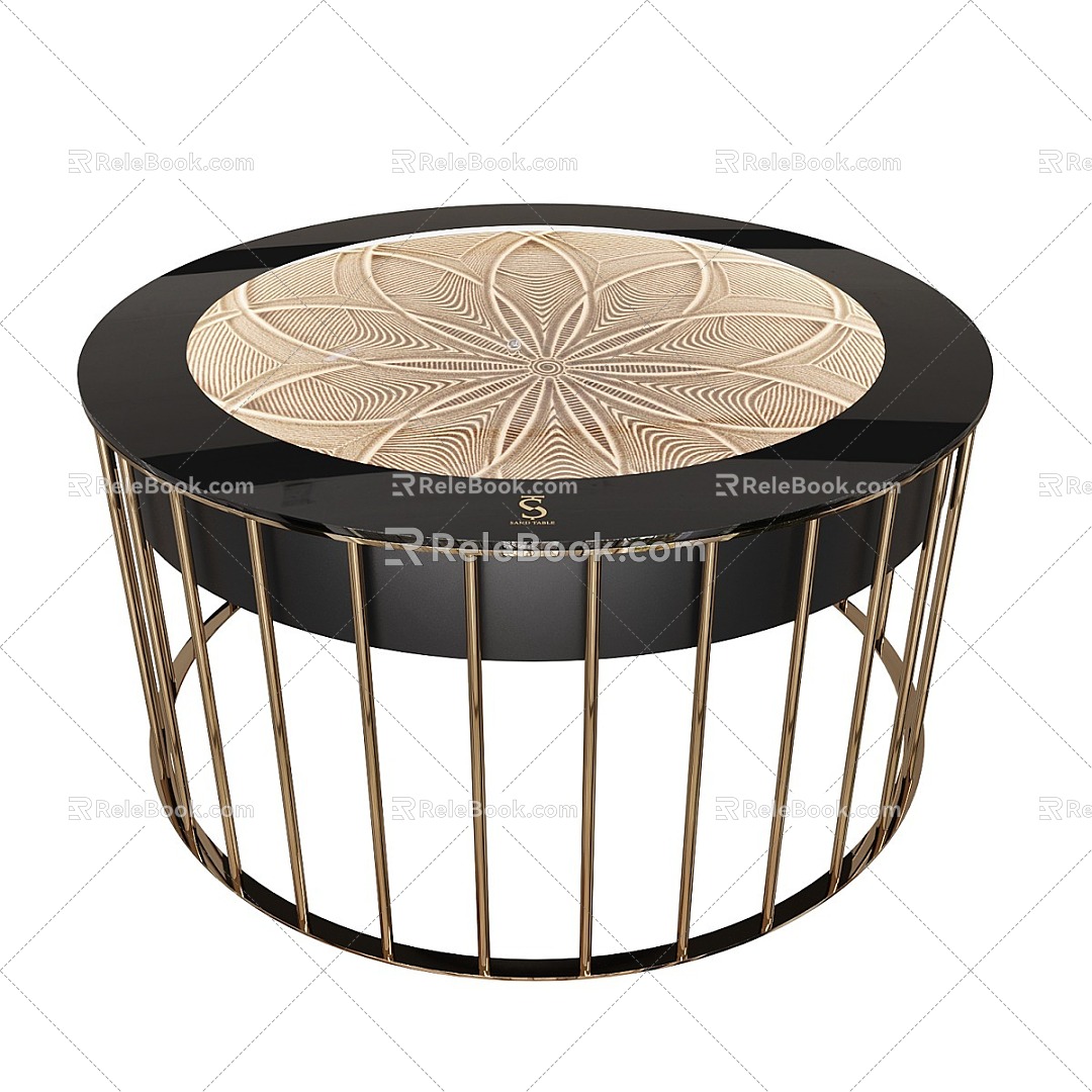 Simple Light Luxury Coffee Table 3d model