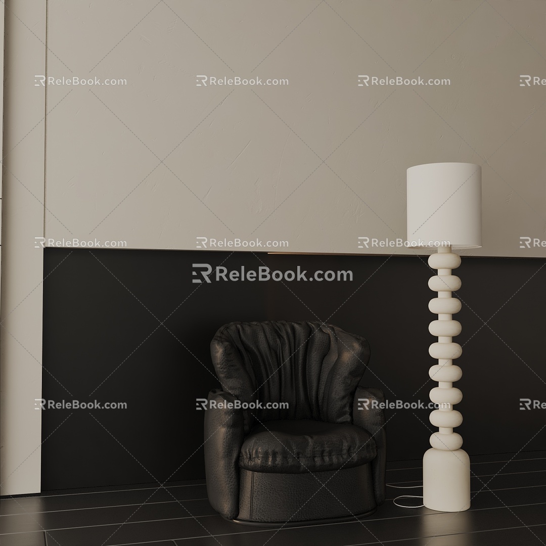 Modern floor lamp 3d model