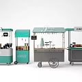 Mobile Food Carts Selling Coffee Homemade Ice Cream And Chicken With Awning Wheels