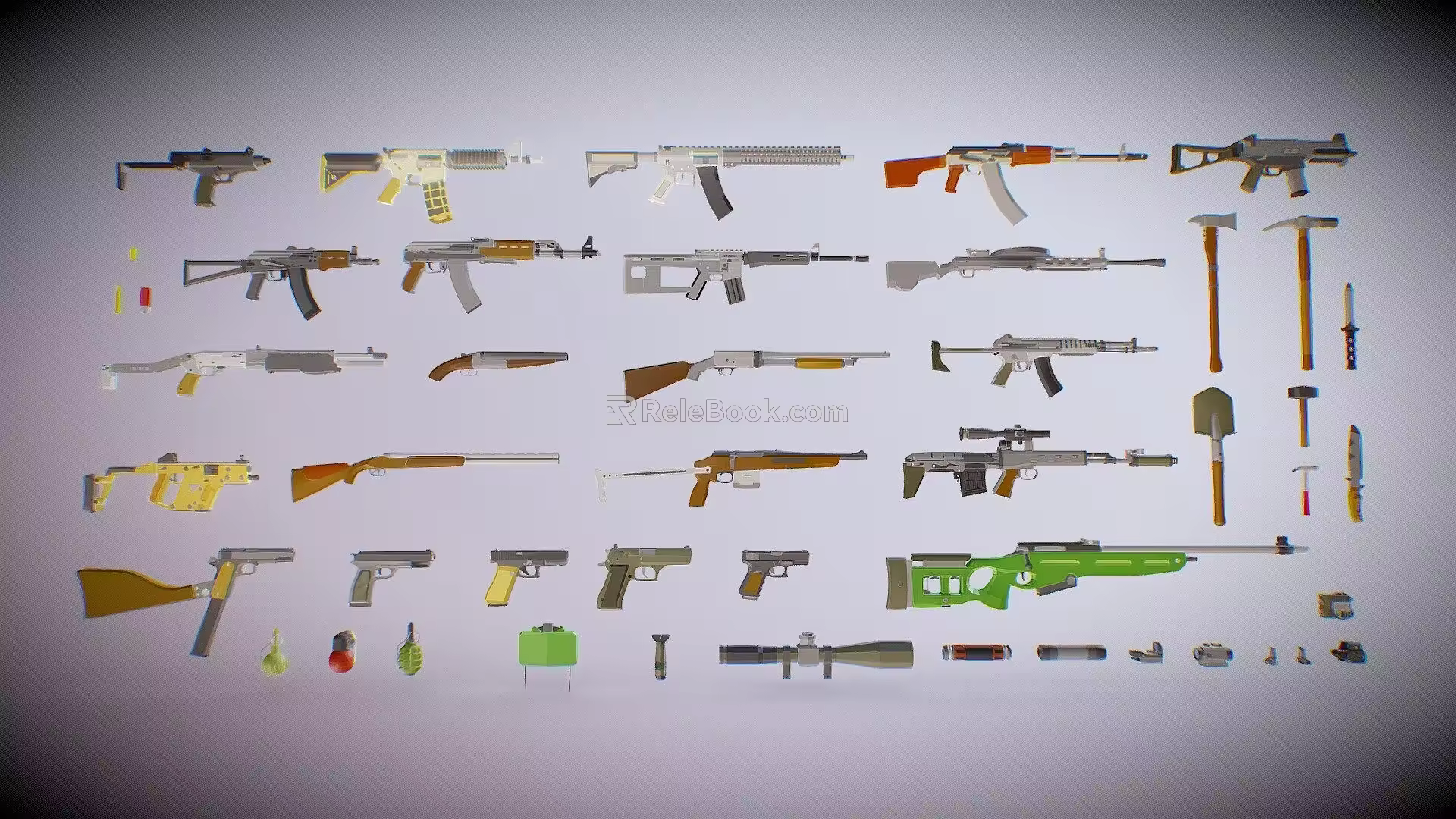 Modern Weapons Collection 3d model