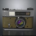 Vintage SAFARI Electronic Camera With Metallic Body And Colorful Lens Design