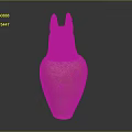 Ancient Egyptian Style Sculpture Carving With Jackal Head And Vase Shape Terracotta Material