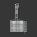 Industrial Dust Collector with Square Body Top Guardrail Ladder and Pipe for Efficient Dust Removal