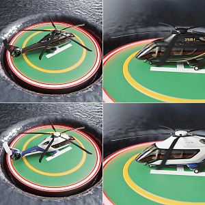 Modern Helicopter Aircraft Helicopter 3d model