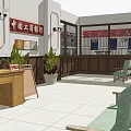 Spacious Public Office Space Interior With Open Layout Desks Chairs And Green Plants