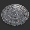 Vintage Louisiana State DOTD Road Infrastructure Manhole Cover with Eagle Design