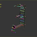 Multifunctional Home Gym Power Rack With Weight Bench And Barbell