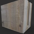 Prefabricated Concrete Building Component With Textured Surface And Metal Fasteners For Construction