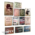 Vintage Decorative Wall Signs With Inspirational Quotes For Retro Home Decor