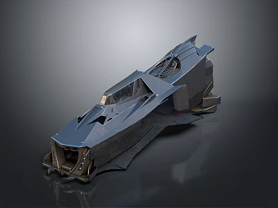 Futuristic Metallic Spacecraft 3D Model With Advanced Design For Space Exploration 3d model