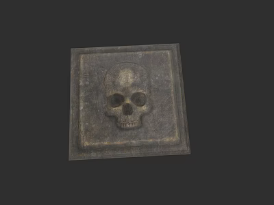 Medieval skull decoration ornaments 3d model