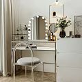 Modern Dressing Table Makeup Stool Combination 3d model