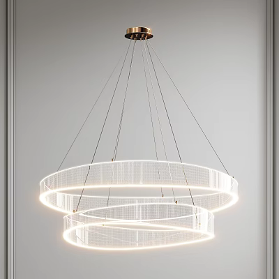 Modern Chandelier Glass Art Chandelier 3d model