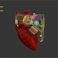 Steampunk Heart Mechanical Heart Steam Punk Heart Human Heart Machine Heart 3d model