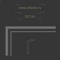 Elegant White Architectural Decorative Molding With Layered Design For Home Interior