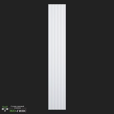 Modern Black Wall Design With Vertical White Stripes And Clean Aesthetic 3d model
