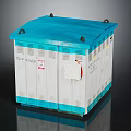 10kV Feeder Electrical Equipment Industrial Distribution Cabinet with Blue Top and White Body