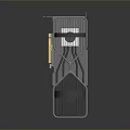 Modern Industrial Tech Device With Metal Frame Mesh Design And Cooling Fans