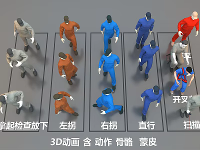 Industrial Equipment 3D Animation Models With Motion Skeleton And Skinning 3d model