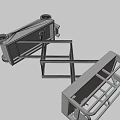 Scissor Lift Industrial Equipment Mobile Hydraulic Platform with Guardrail and Wheels