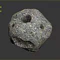 Wooden Stone Material With Natural Porous Surface And Rough Gray Texture