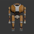 Modern robot biped robot humanoid robot assistant 3d model