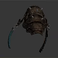 Medieval Weapon Helmet With Metal Rivets Leather Straps And Vintage Protective Design