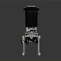 SPART Multifunctional Fitness Training Chair With Metal Frame And Black Seat
