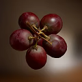 Fresh Ripe Red Grapes Bunch Hanging On Vine With Juicy Texture And Natural Look