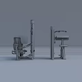 Professional Fitness Equipment With Metal Frame And Black Seats For Modern Gym Training