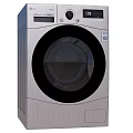 Stainless Steel Front Load Washing Machine With Modern Design And Digital Control Panel