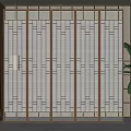 New Chinese-style screen partition screen 3d model