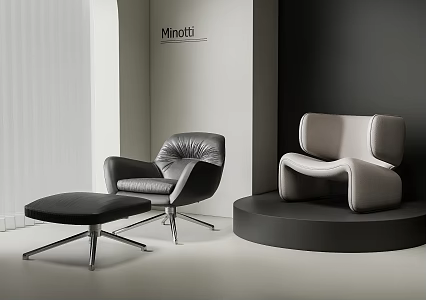 Single sofa lounge chair 3d model