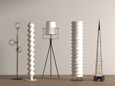 Modern floor lamp 3d model