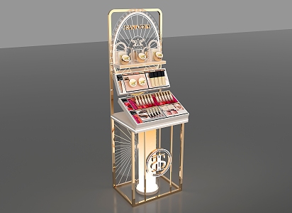 Beauty Makeup End Rack Color Makeup Rack Color Makeup Display Rack Light Luxury Display Rack Floor Rack Beauty Makeup Props Beauty Makeup Counter Cosmetic Cabinet 3d model