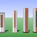 modern air conditioning column air conditioning 3d model