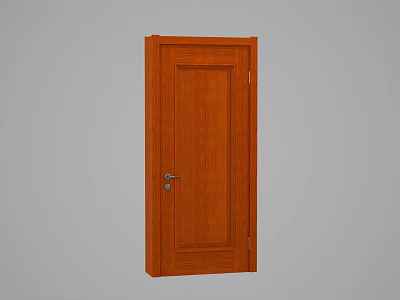 American solid wood gate 3d model