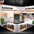 RAISECOM exhibition booth model 3d model