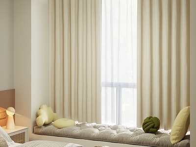 Modern Curtains 3d model