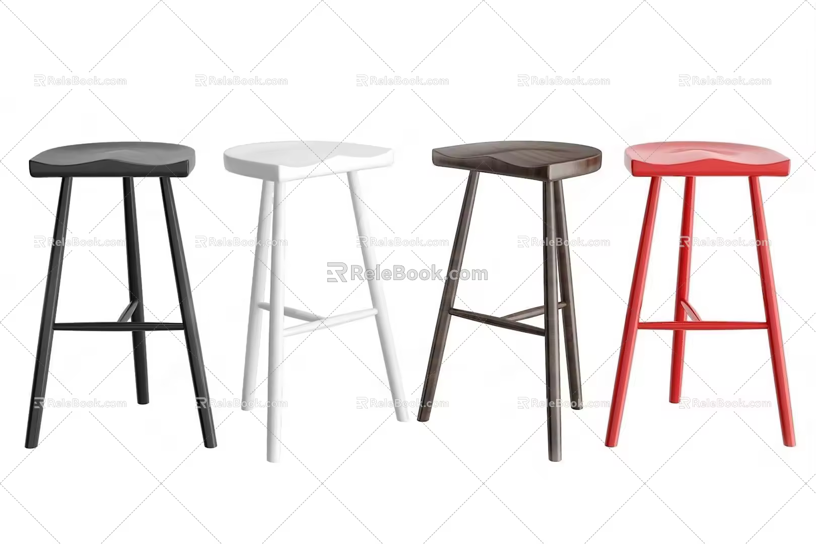 Modern Bar Stool 3d model