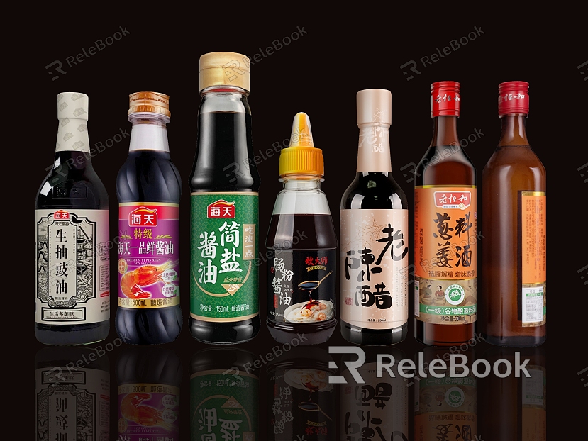 Seasoning combination seasoning bottle sesame oil rapeseed oil old soy sauce oyster sauce mature vinegar sesame oil seasoning kitchen supplies soy sauce sesame oil raw soy sauce bottle model