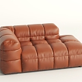 Modern leather chaise longues 3d model