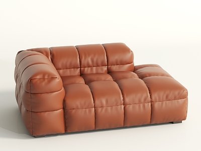 Modern leather chaise longues 3d model