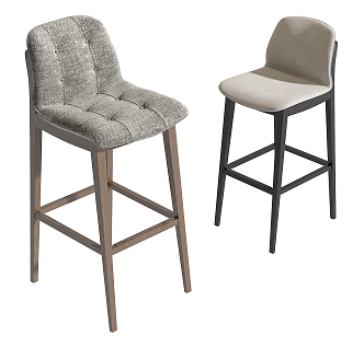 Modern Montbel Bar Chair 3d model