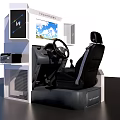 Modern Game Machine Test Drive Simulator 3d model