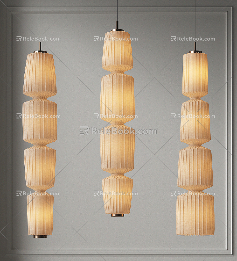 Chandelier long chandelier home decoration chandelier main lamp small chandelier combination lamp 3d model