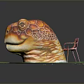 Turtle Cartoon Turtle Snapping Turtle Chickbill Turtle Reptile Cold Blooded Animal Reptile Class 3d model