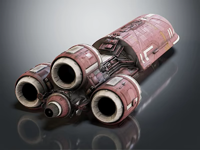 Modern Fighter Science Fiction Fighter 3d model