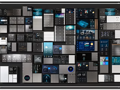 Smart Machines Featuring Various Control Interfaces Display Screens And Interactive Panels 3d model