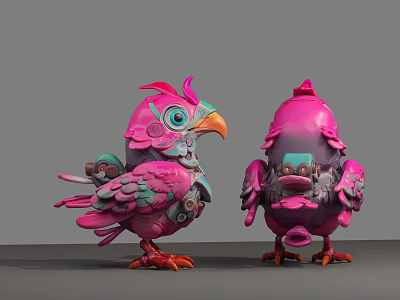 robot bird robot animal robot pet robot intelligent robot 3d model